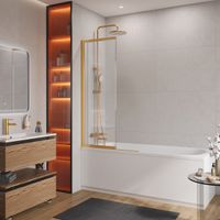 Душевая шторка на ванну с фиксированным креплением одной створки CEZARES SLIDER-FIX-VF-11-90/150-C-B — фото 2, Шторки на ванну