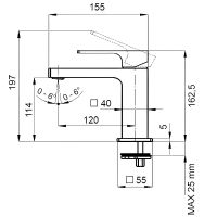 Товар: Смеситель для раковины Remer Absolute AU11 Хром - фото 2 Смеситель для раковины Remer Absolute AU11 Хром — фото 2, Смесители для раковины