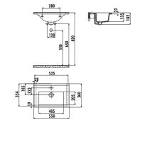 Товар: Раковина Creavit Su 55 SU055-00CB00E-0000 Белая - фото 2 Раковина Creavit Su 55 SU055-00CB00E-0000 Белая — фото 2, Раковины