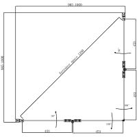 Товар: Душевой уголок Ambassador Nord 100х100 13011109 профиль Хром стекло прозрачное - фото 8 Душевой уголок Ambassador Nord 100х100 13011109 профиль Хром стекло прозрачное — фото 8, Душевые уголки