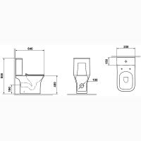 Унитаз компакт Laguraty 1215А с бачком и сиденьем Микролифт — фото 5, Унитазы