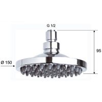 Верхний душ Remer 359R15X Хром — фото 2, Верхние души