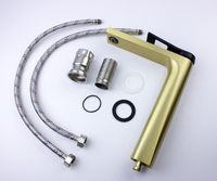 Смеситель для раковины Bronze de Luxe Element EL21GB Матовое золото Черный — фото 2, Смесители для раковины