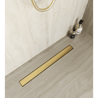 Товар: Душевой лоток Drain Leo-31-60 прямой 600 Золото браш Ø 50 мм на ножках, сифон - фото 2 Душевой лоток Drain Leo-31-60 прямой 600 Золото браш Ø 50 мм на ножках, сифон — фото 2, Трапы для душа