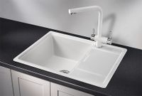 Granula-6503, АРКТИК (БЕЛЫЙ), кухонная мойка, кварц — фото 2, Кухонные мойки