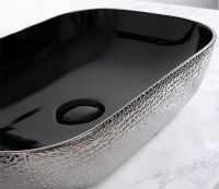 Раковина-чаша CeramaLux 50 D1302H020 Серебро Черная — фото 3, Раковины