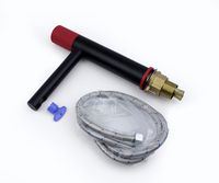 Смеситель для раковины Bronze de Luxe Avantgarde 2010RH Черный Красный — фото 6, Смесители для раковины