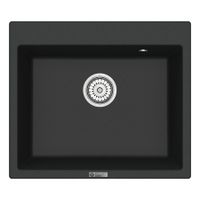 Мойка кухонная Point Бинга 60 PN3003B, черный — фото 1, Кухонные мойки