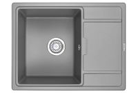 Granula-6503, АЛЮМИНИУМ, кухонная мойка, кварц — фото 1, Кухонные мойки