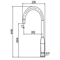 Смеситель для кухни Laparet Lisera Pro N2068502LPT Хром — фото 6, Смесители для кухни