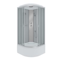 Душевая кабина Niagara Classic NG-2308-14 (90х90х215) высокий поддон(40см),стекло матовое,4 места — фото 1, Душевые кабины