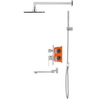 Душевая система Swedbe Platta 5546 Хром — фото 4, Встраиваемые душевые комплекты