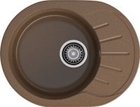 Товар: GRANFEST Мойка RONDO 580L 1-чаша+крыло 579*445мм терракот арт.GF- - фото 2 GRANFEST Мойка RONDO 580L 1-чаша+крыло 579*445мм терракот арт.GF- — фото 2, Кухонные мойки