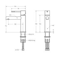 Товар: Смеситель для раковины без донного клапана CEZARES RELAX-LS2-01-W0 - фото 4 Смеситель для раковины без донного клапана CEZARES RELAX-LS2-01-W0 — фото 4, Аксессуары для раковины