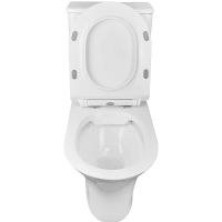 Унитаз компакт Azario Fretta Round AZ-7121 с бачком и сиденьем Микролифт — фото 11, Унитазы