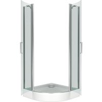 Товар: Душевой уголок Good Door Pandora R-80-C-CH 80х80 профиль Хром стекло прозрачное - фото 4 Душевой уголок Good Door Pandora R-80-C-CH 80х80 профиль Хром стекло прозрачное — фото 4, Душевые уголки