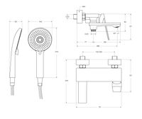 Товар: Смеситель для ванны и душа в комплекте с ручным душем, шлангом и держателем CEZARES COMFORT-VD-01 - фото 5 Смеситель для ванны и душа в комплекте с ручным душем, шлангом и держателем CEZARES COMFORT-VD-01 — фото 5, Смеситель для ванны
