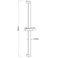 Товар: Душевая штанга Melodia della vita Luxe Moderno MKP25003C Хром - фото 2 Душевая штанга Melodia della vita Luxe Moderno MKP25003C Хром — фото 2, Штанги для душа