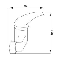 Смеситель для душа Сантаком StOnix 1138 Хром — фото 2, Смеситель для душа
