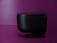 Унитаз Ceramicanova Ulma CN4006TMB подвесной Черный матовый с сиденьем Микролифт — фото 13, Подвесные унитазы