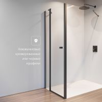 Товар: Душевая стенка Roca Capital 90 M4409016M профиль Черный стекло прозрачное - фото 3 Душевая стенка Roca Capital 90 M4409016M профиль Черный стекло прозрачное — фото 3, Боковые стенки