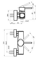 Товар: Смеситель для душа Azario Tasco AZ-15160631 Хром - фото 2 Смеситель для душа Azario Tasco AZ-15160631 Хром — фото 2, Смеситель для душа