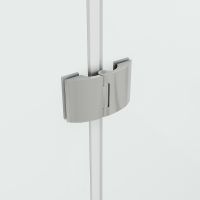 Шторка на ванну D&K Matrix 90 DG1109001 профиль Хром стекло прозрачное — фото 4, Шторки для ванной распашные