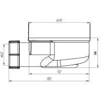 Товар: Сифон для душевого поддона Good Door Essentia/Flow/Stella сЛ00094 Белый - фото 3 Сифон для душевого поддона Good Door Essentia/Flow/Stella сЛ00094 Белый — фото 3, Сифоны для поддонов
