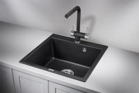 Granula-5102, ШВАРЦ (чёрный металлик), кухонная мойка, кварц — фото 2, Кухонные мойки
