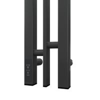 Полотенцесушитель электрический Point Фрея PN20718GB П2 100x800 диммер слева, графит блеск — фото 4, Электрические полотенцесушители