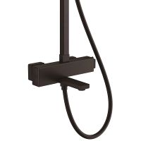 Товар: Душевая система Rose R10H R1096H с термостатом Черная матовая - фото 3 Душевая система Rose R10H R1096H с термостатом Черная матовая — фото 3, Душевые системы