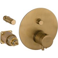 Товар: Смеситель для душа Remer Minimal Thermo NT09KBVO с термостатом Бронза - фото 3 Смеситель для душа Remer Minimal Thermo NT09KBVO с термостатом Бронза — фото 3, Смеситель для душа