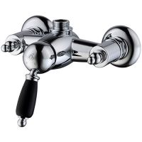 Смеситель для душа Caprigo Adria-Uno Black Edition 02B-517-crm Хром — фото 1, Смеситель для душа