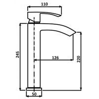 Товар: Смеситель для раковины ALMAes Luara TVZ-0901 Черный матовый - фото 3 Смеситель для раковины ALMAes Luara TVZ-0901 Черный матовый — фото 3, Смесители для раковины