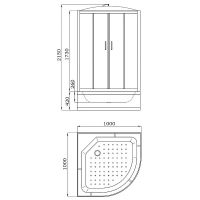 Товар: Душевая кабина Parly Effect 100x100 EF1021 9369 без гидромассажа - фото 6 Душевая кабина Parly Effect 100x100 EF1021 9369 без гидромассажа — фото 6, Душевые кабины