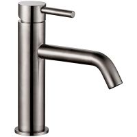 Смеситель для раковины AQUAme Siena AQM6210GM Оружейный металл — фото 1, Смесители для раковины