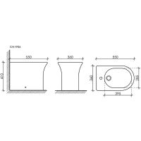 Товар: Биде Ceramicanova Star CN1906 Белое - фото 17 Биде Ceramicanova Star CN1906 Белое — фото 17, Биде напольные
