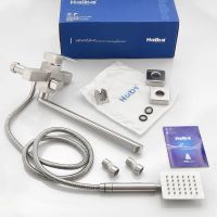 Смеситель для ванны Haiba HB22803 универсальный Нержавеющая сталь — фото 3, Для душа и ванны