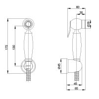 Гигиенический душ Veragio Kit 30816 Хром — фото 2, Гигиенические души
