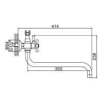 Товар: Смеситель для ванны Ledeme H19 2619L универсальный Хром - фото 3 Смеситель для ванны Ledeme H19 2619L универсальный Хром — фото 3, Для душа и ванны