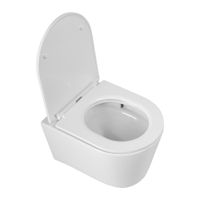 Унитаз подвесной безободковый с сиденьем CEZARES LINER CZR-38083-49-TH-TOR/SC — фото 2, Подвесные унитазы