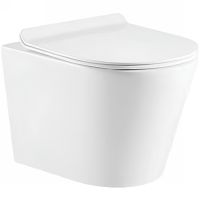 Унитаз Azario Vento AZ-2001 подвесной Белый с сиденьем Микролифт — фото 1, Унитазы