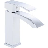 Смеситель для раковины Rose R15F R1501F Белый Хром — фото 1, Смесители для раковины