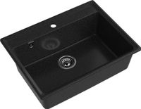 GRANFEST Мойка LEVEL 660 1-чаша 660*500мм графит арт.GF- — фото 1, Кухонные мойки