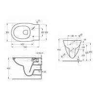 Товар: Унитаз Roca Debba Round Rimless 346998000 подвесной без сиденья - фото 4 Унитаз Roca Debba Round Rimless 346998000 подвесной без сиденья — фото 4, Подвесные унитазы
