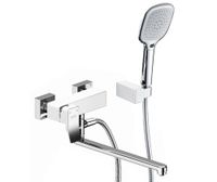 Aller 1062LWHITE Смеситель для ванны с длинным изливом — фото 1, Смеситель для ванны