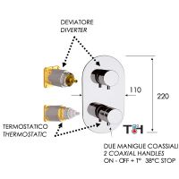 Товар: Смеситель для душа Remer Minimal Thermo NT93KBNP с термостатом Никель брашированный - фото 2 Смеситель для душа Remer Minimal Thermo NT93KBNP с термостатом Никель брашированный — фото 2, Смеситель для душа