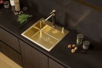 Смеситель для кухни Alveus Zina Monarch Gold 1136509 Черный Золото — фото 2, Смесители для кухни