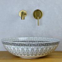 Товар: Раковина-чаша Bronze de Luxe Марракеш 40 1008G Белый глянец с декором - фото 6 Раковина-чаша Bronze de Luxe Марракеш 40 1008G Белый глянец с декором — фото 6, Раковины накладные