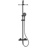 Душевая система Bronze de Luxe Scandi 11060B Черный матовый — фото 1, Душевые стойки